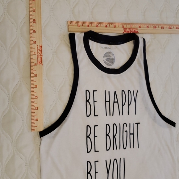 TEAM BEACHBODY COACH Tank Top White Black Size S - Picture 10 of 13